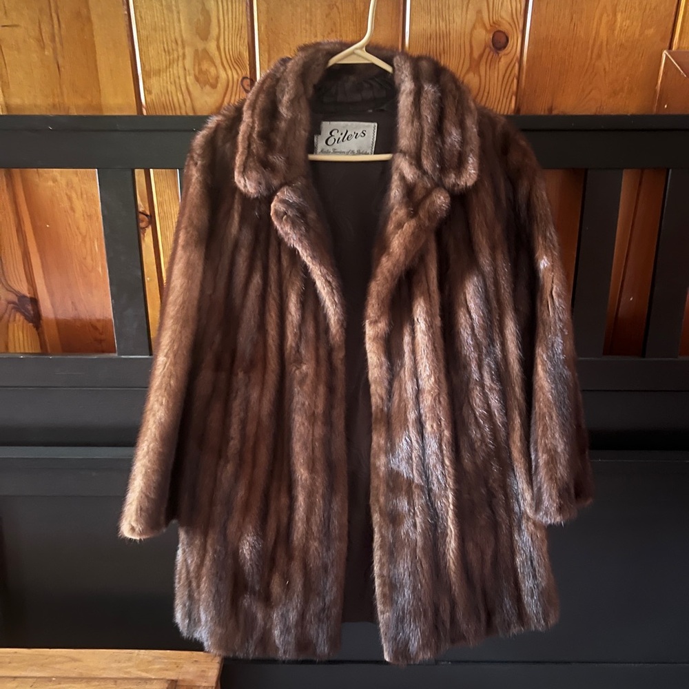 Vintage Mink Car Coat from 30s or 40s